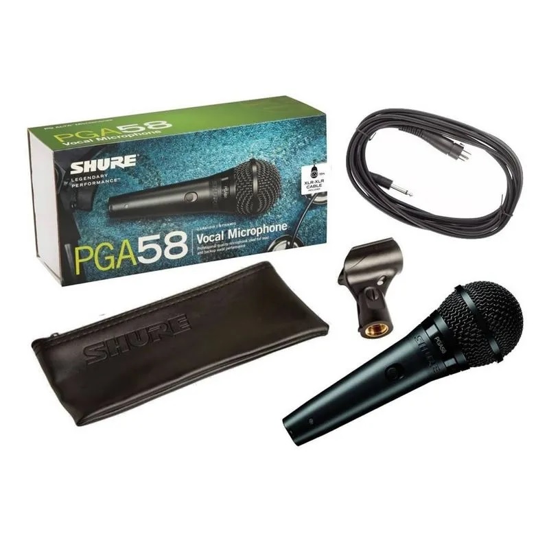 MICROFONO ALAMBRICO  VOCAL DINAMICO SHURE PGA58-XLR