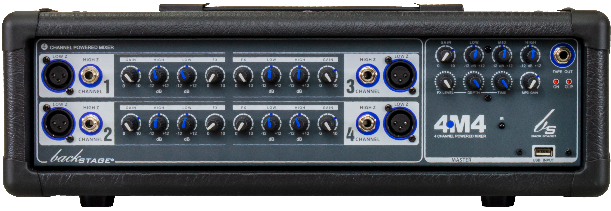 CONSOLA MEZCLADORA BACKSTAGE DE 4 CANALES