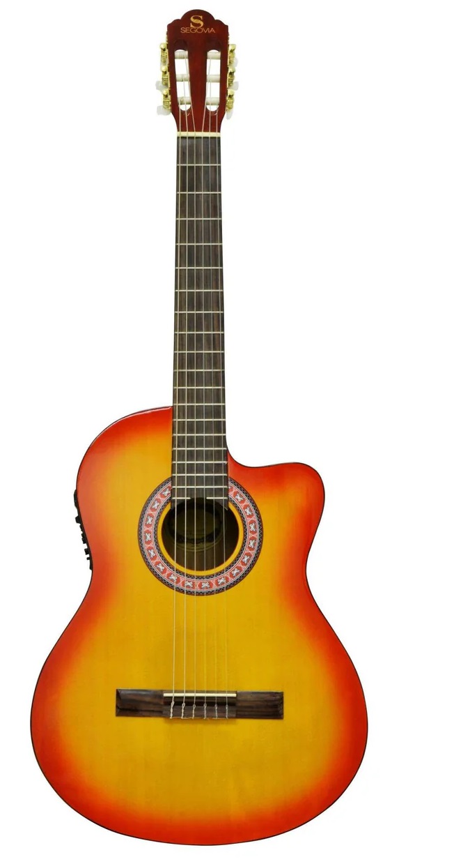 GUITARRA ELECTROACUSTICA CON CORTE SEGOVIA