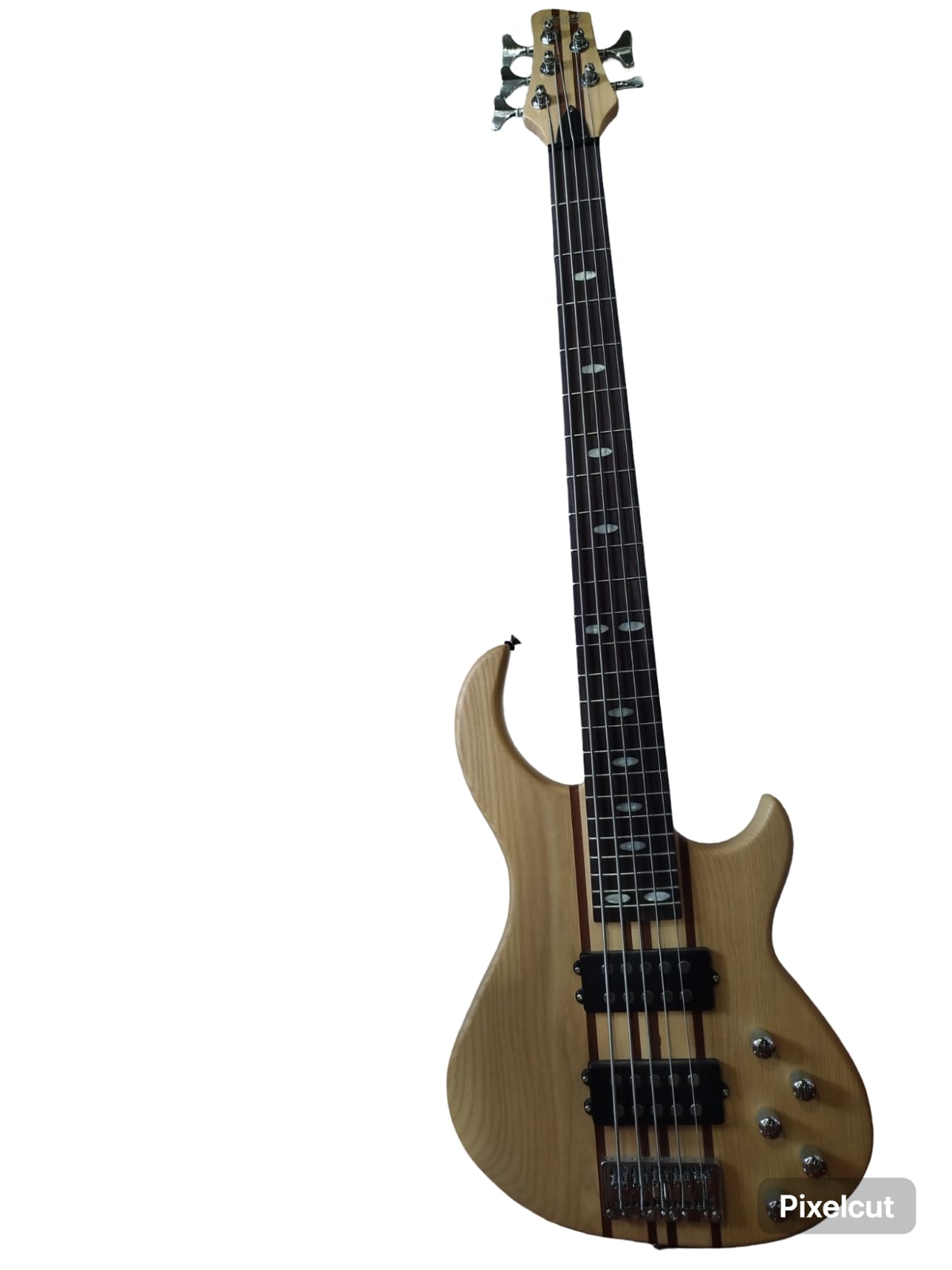 BAJO ELECTRICO 5 CUERDAS COLOR MADERA MCARTNEY