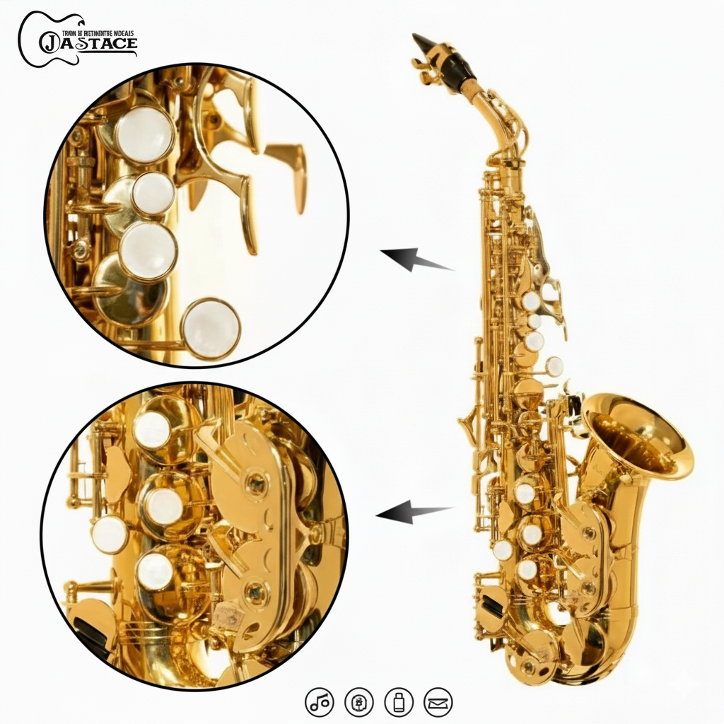 SAXOFON CURVO SILVERTONE LAQUEADO