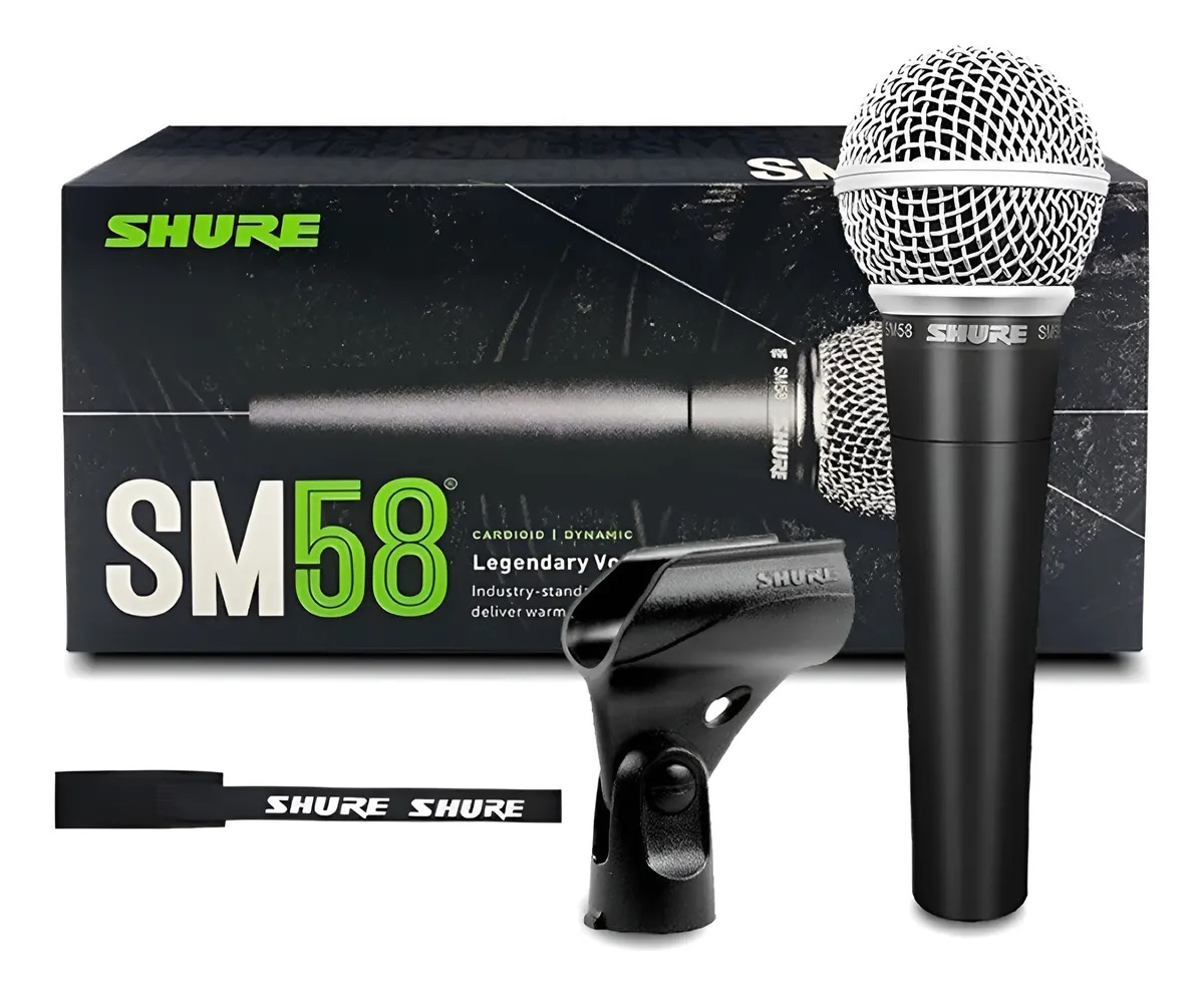 MICROFONO SHURE DINAMICO GRIS OSCURO SM58-LC