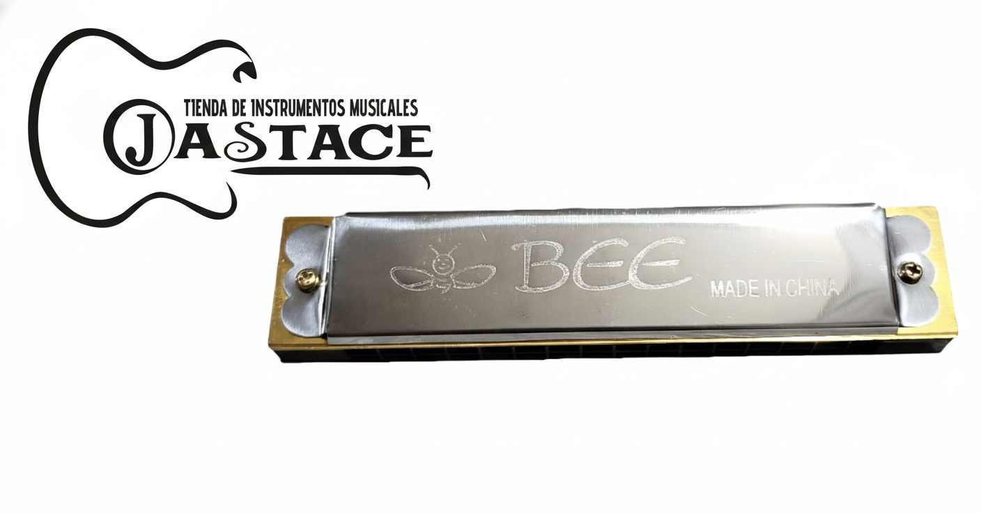 ARMONICA BEE 16 HOYOS DOBLES CROMADO