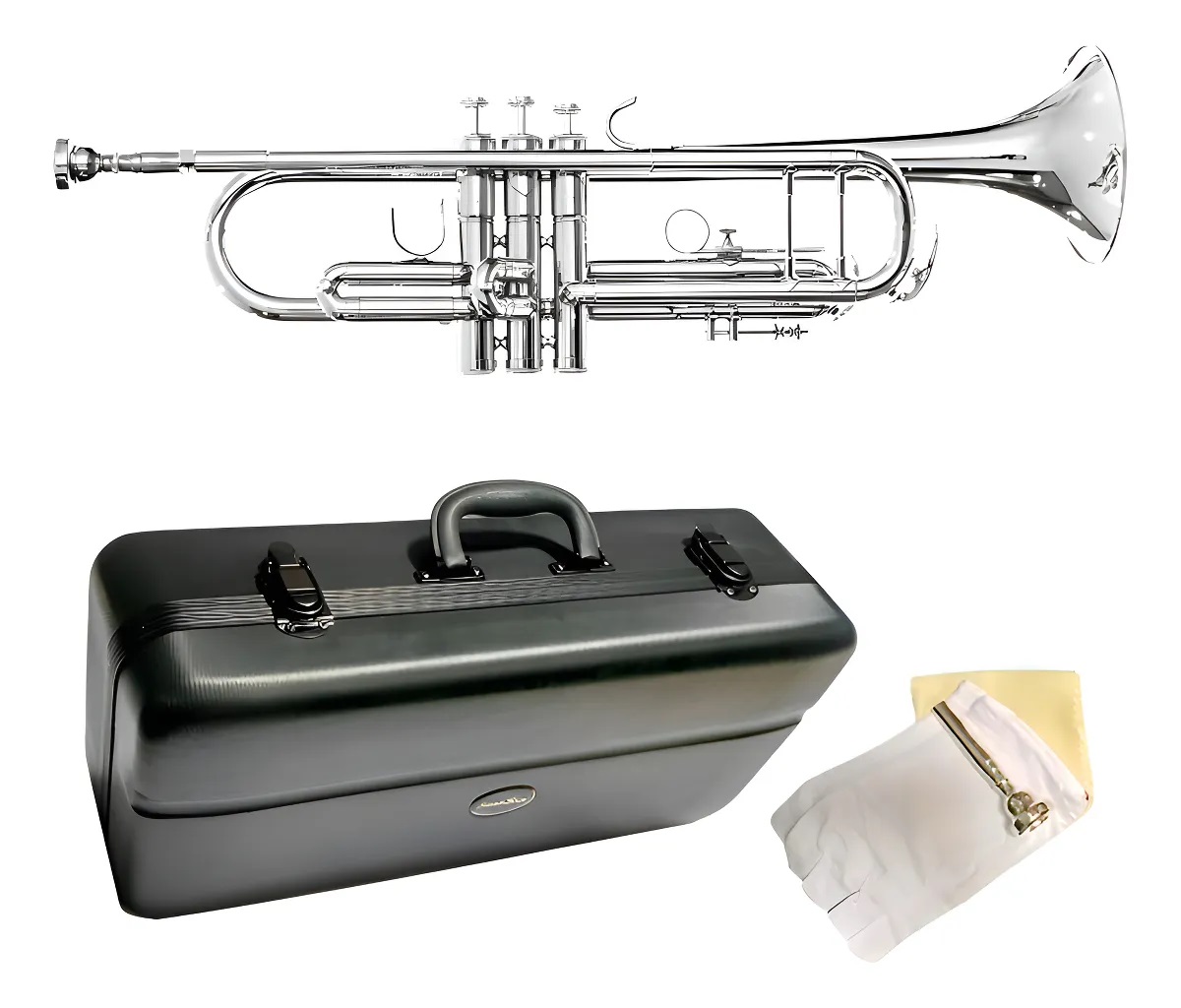 TROMPETA SILVERTONE SIB NIQUELADA DOBLE POSTE