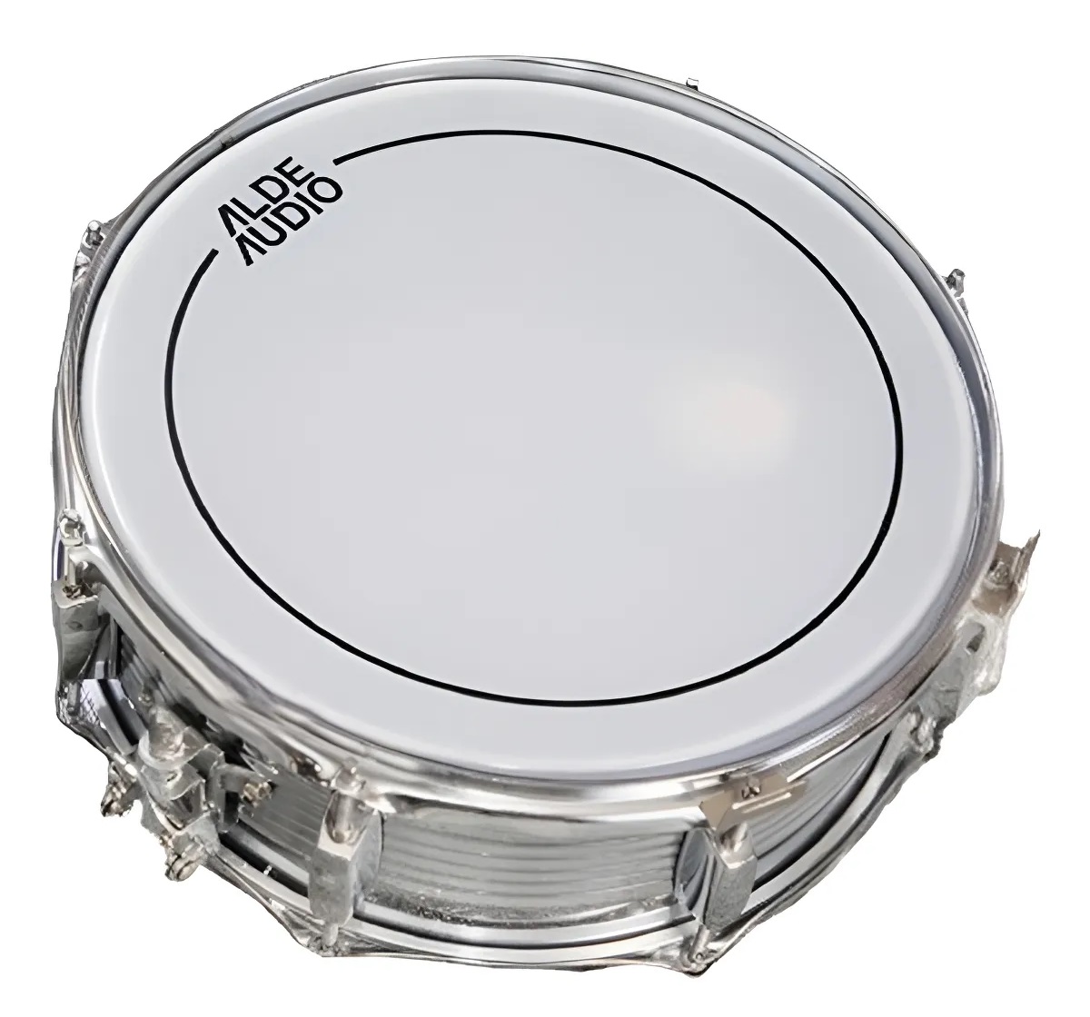 TAROLA  ALDE AUDIO DE ACERO CROMADO 8 LUGS 14x5 PULGADAS CASCO PLATEADO