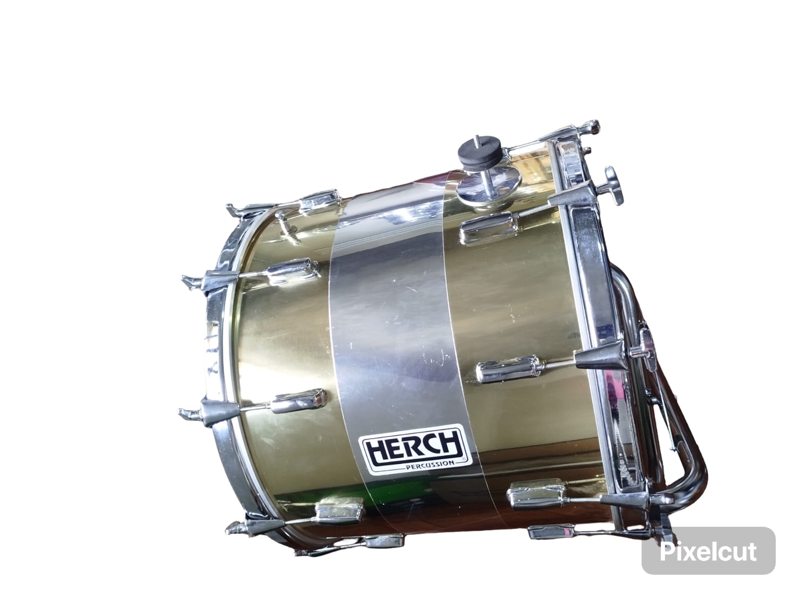 BOMBO HERCH DE 22" DORADO CROMADO