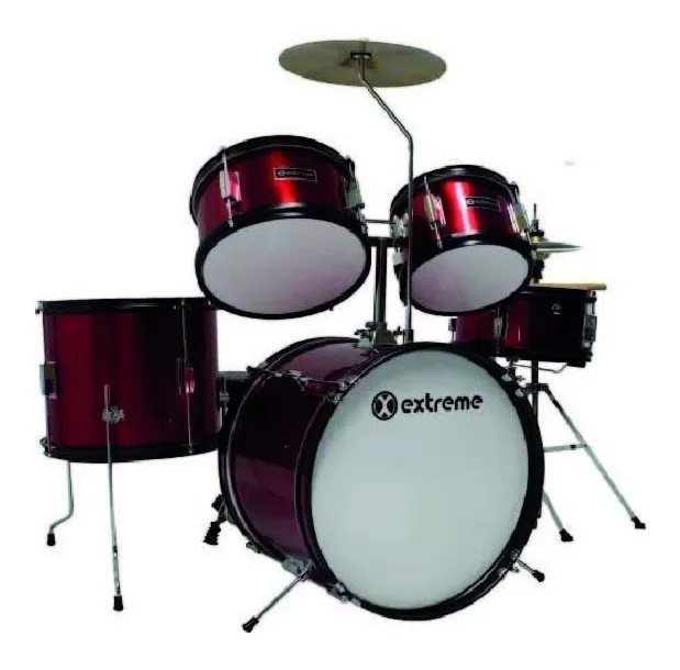 JUEGO DE BATERIA JUNIOR  EXTREME 5 PIEZAS ARO NEGRO