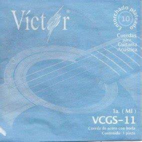 CUERDAS VICTOR  DE ACERO CON BORLA  1 ERA (MI) VCGS-13