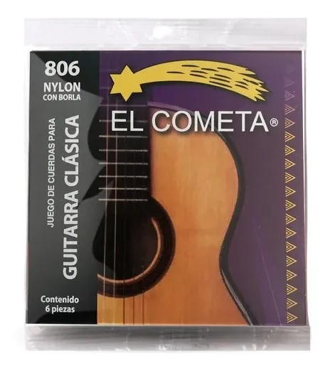 JUEGO DE CUERDA PARA GUITARRA CLASICA 806 NAYLON CON BORLA 