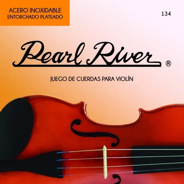 JUEGO DE CUERDAS DE VIOLIN TENSION MEDIA  PEARL RIVER 134