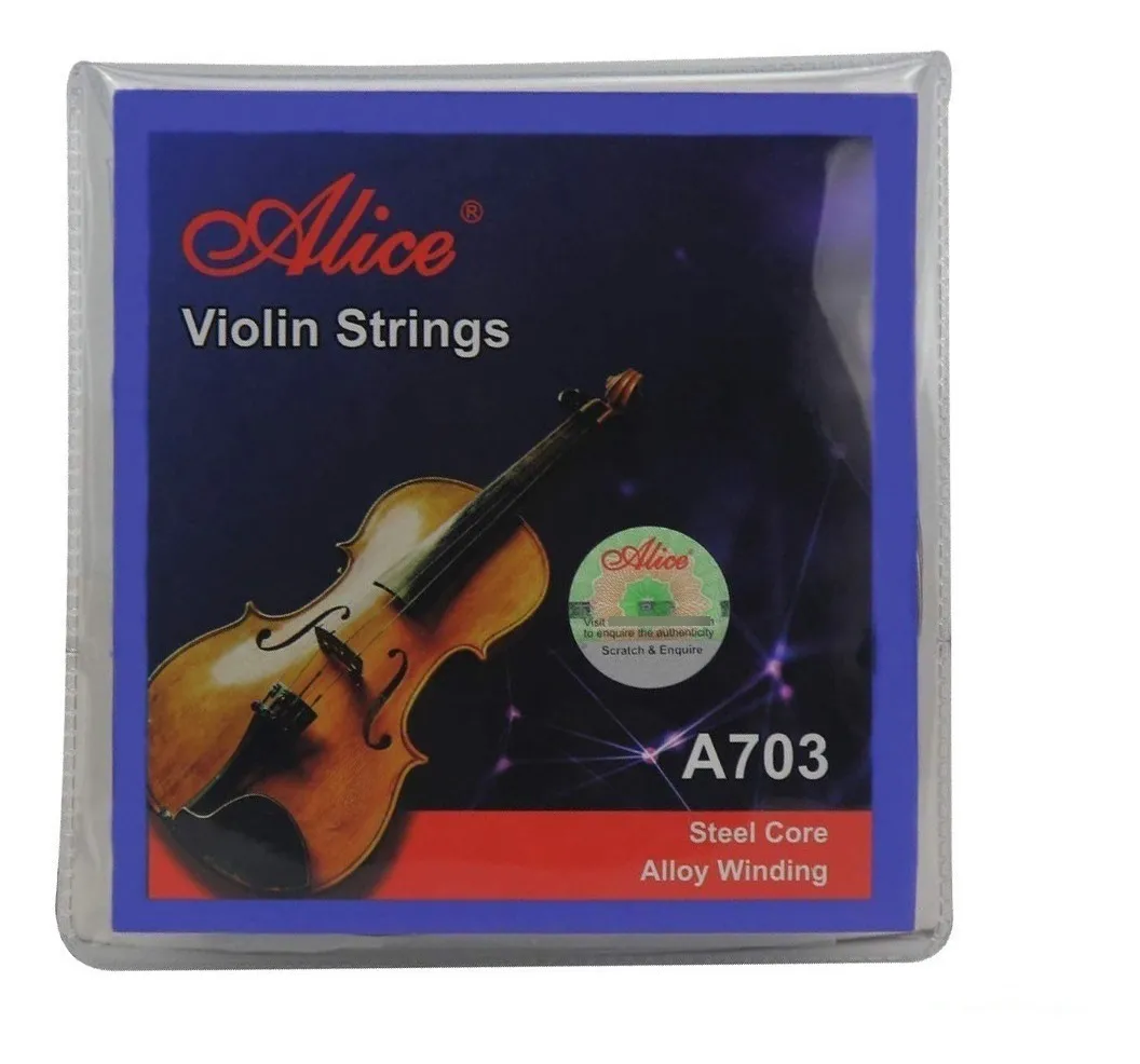 JUEGO DE CUERDAS DE VIOLIN A703 STEEL CORE ALLOY WINDING ALICE