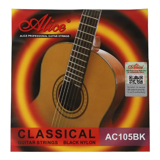 JUEGO DE CUERDAS NAYLON PARA GUITARRA CLASICA AC105BK-H