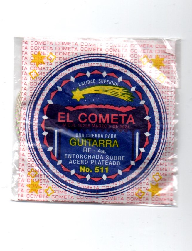 CUERDA GUITARRA ENTORCHADO ACERO PLATEADO RE-4a