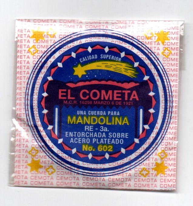 CUERDA PARA MANDOLINA ENTORCHADO SOBRE ACERO PLATEADO 3ra
