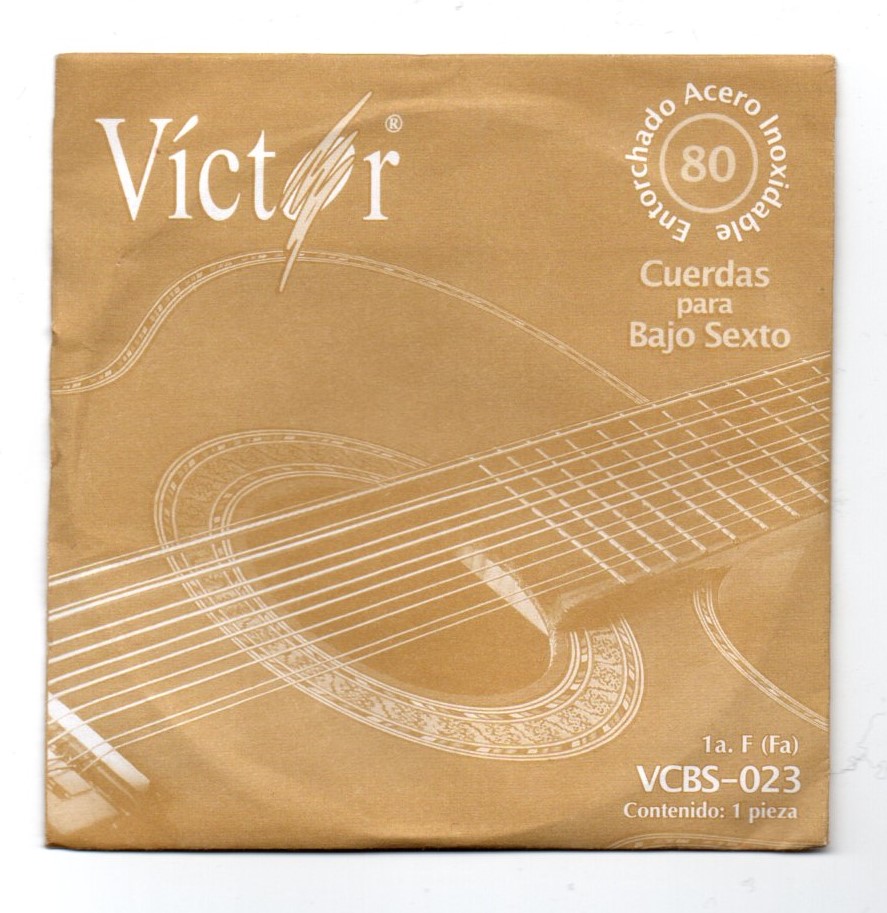 CUERDAS SUELTAS PARA BAJO SEXTO ENTORCHADO ACERO INOXIDABLE 1A VCBS-023