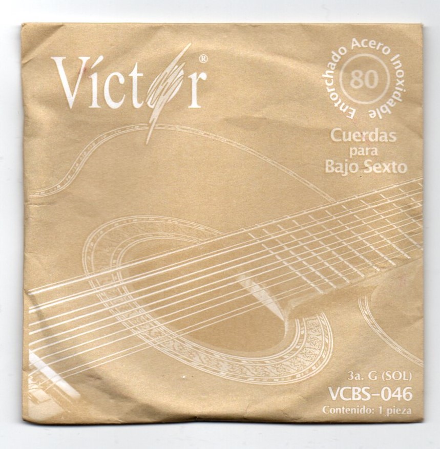 CUERDAS SUELTAS PARA BAJO SEXTO ENTORCHADO ACERO INOXIDABLE 3A VCBS-046