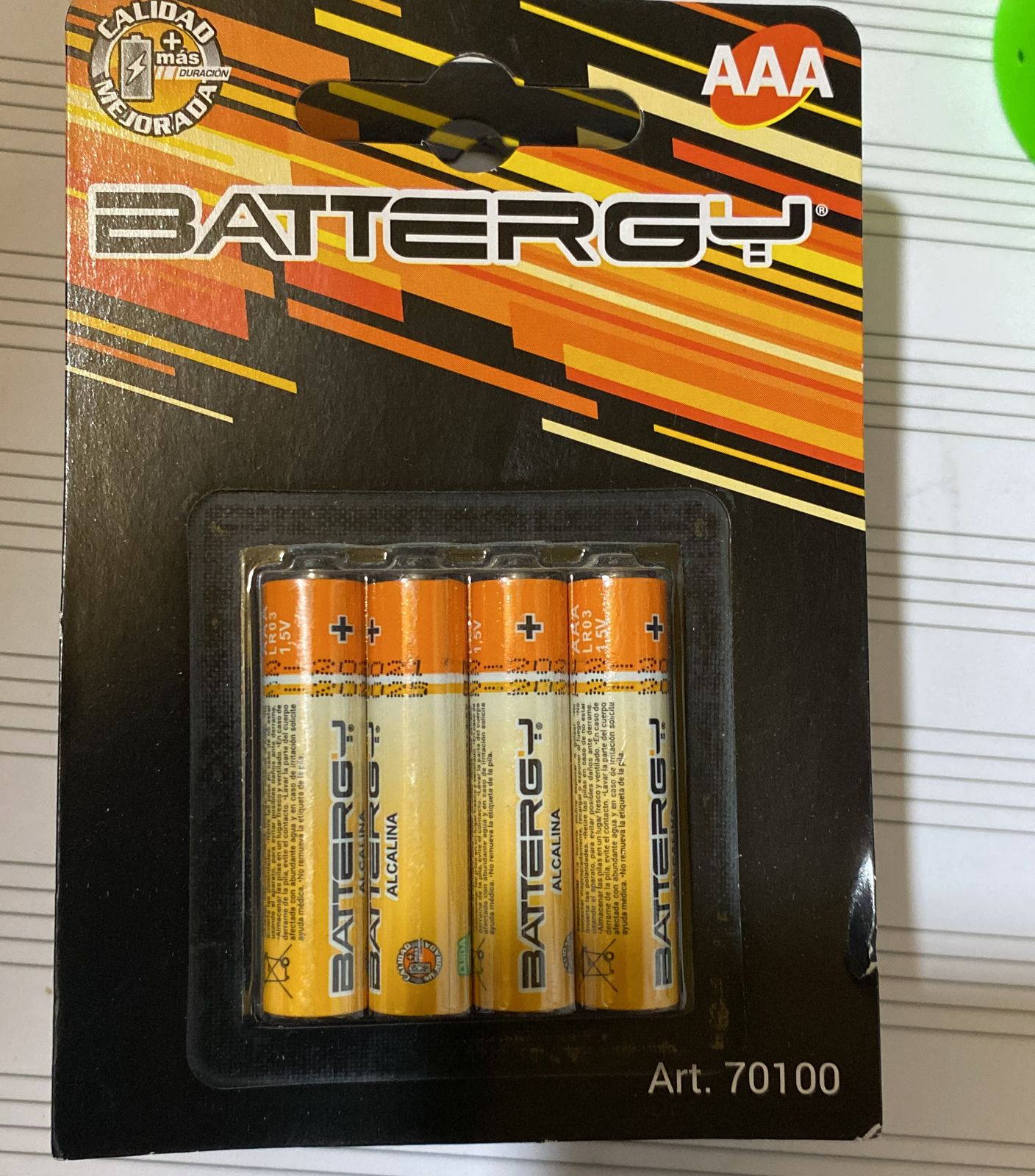 PILAS AAA BATERY  ART70100