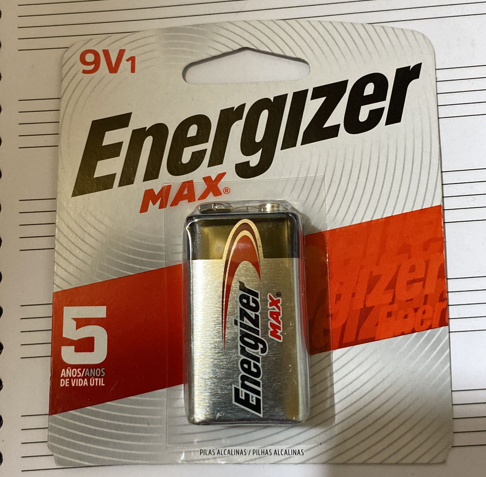 PILA 9V ENERGIZER MAX 