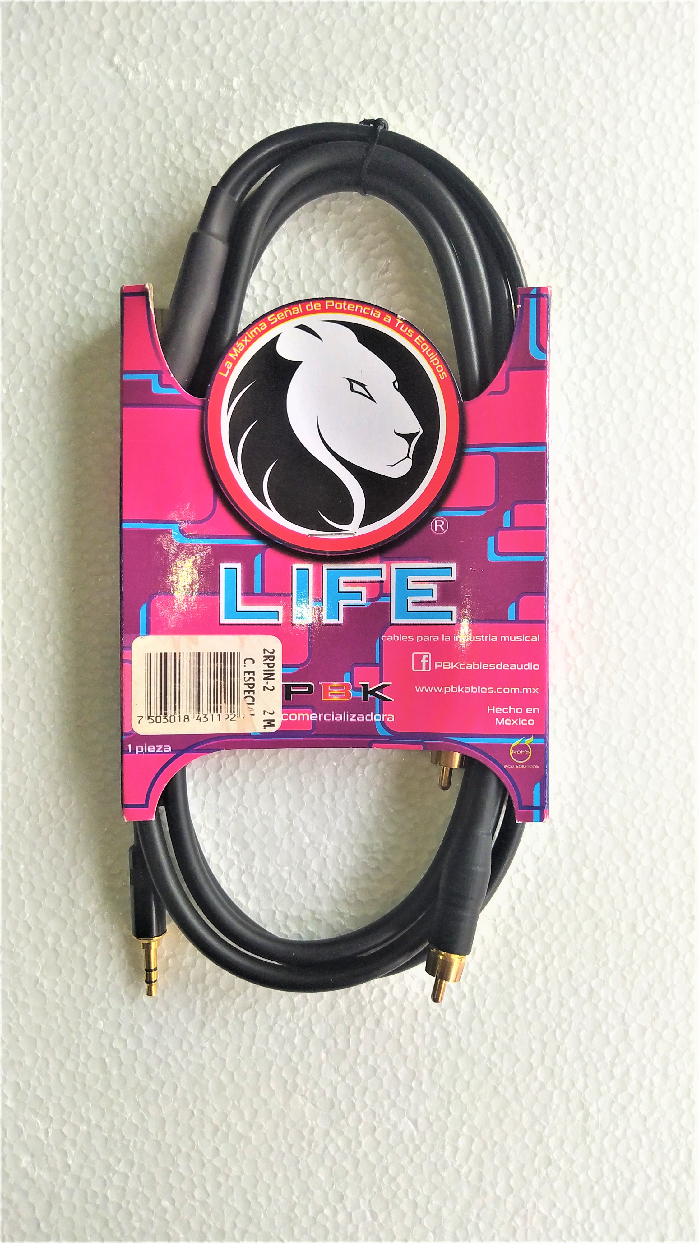 CABLE LIFE RCA 2 METROS 