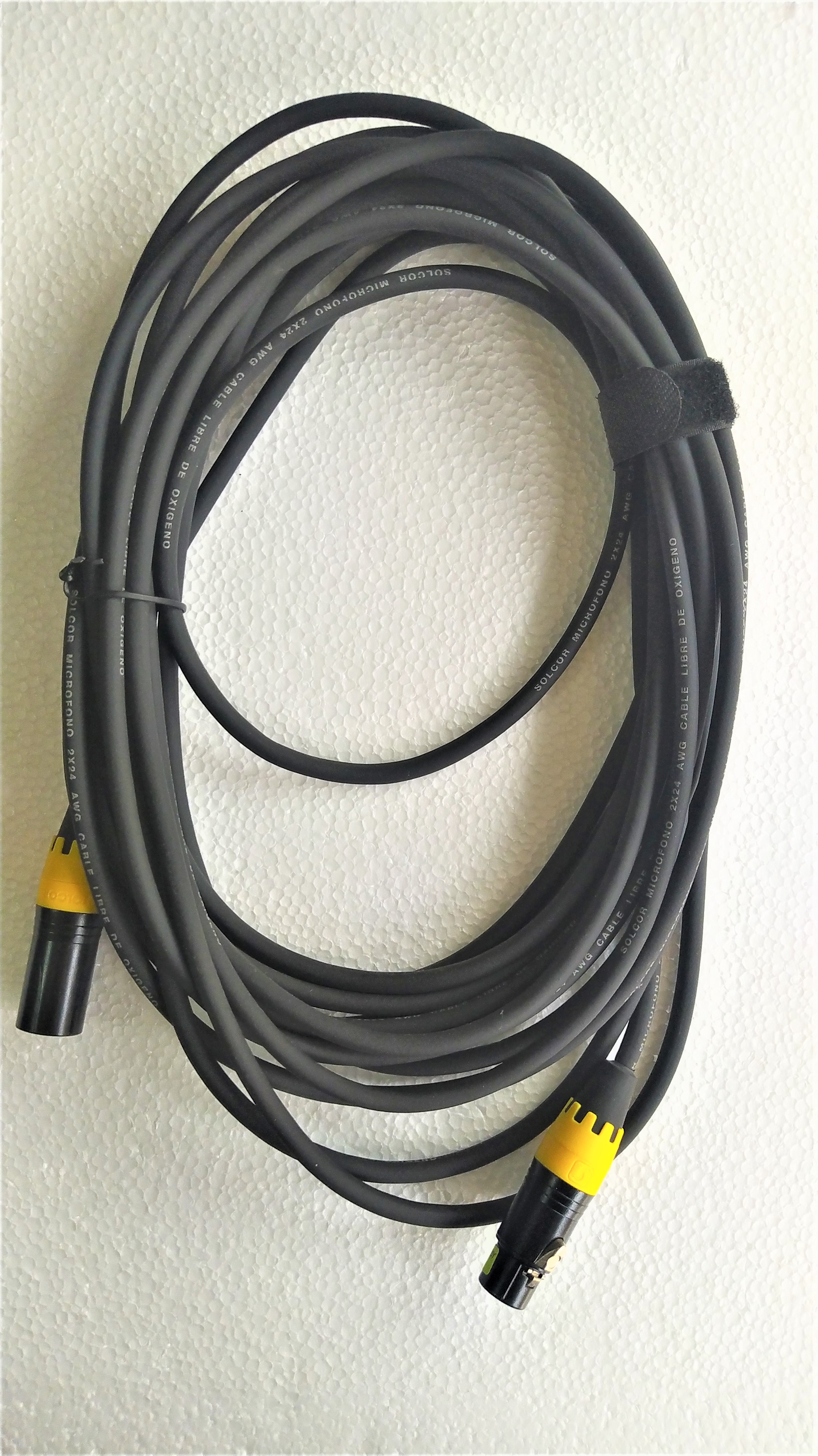 CABLE SOLCOR PARA MICROFONO DE CANON MACHO A CANON HEMBRA 10 M