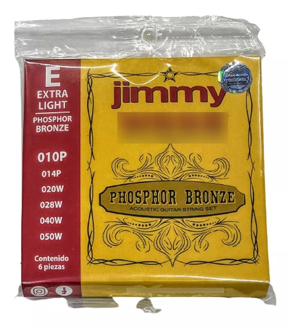 CUERDAS JIMMY WESS E EXTRA LIHT CALIBRE 10 ELECRO ACUSTICA 