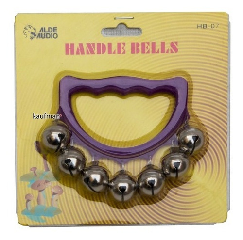 PANDERO CON 6 SONAJAS DE BOLITAS HANDLE BELLS