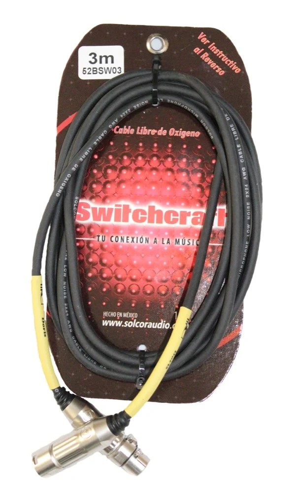CABLE SWITCHCRAFT CANON A CANON DE 3 METROS