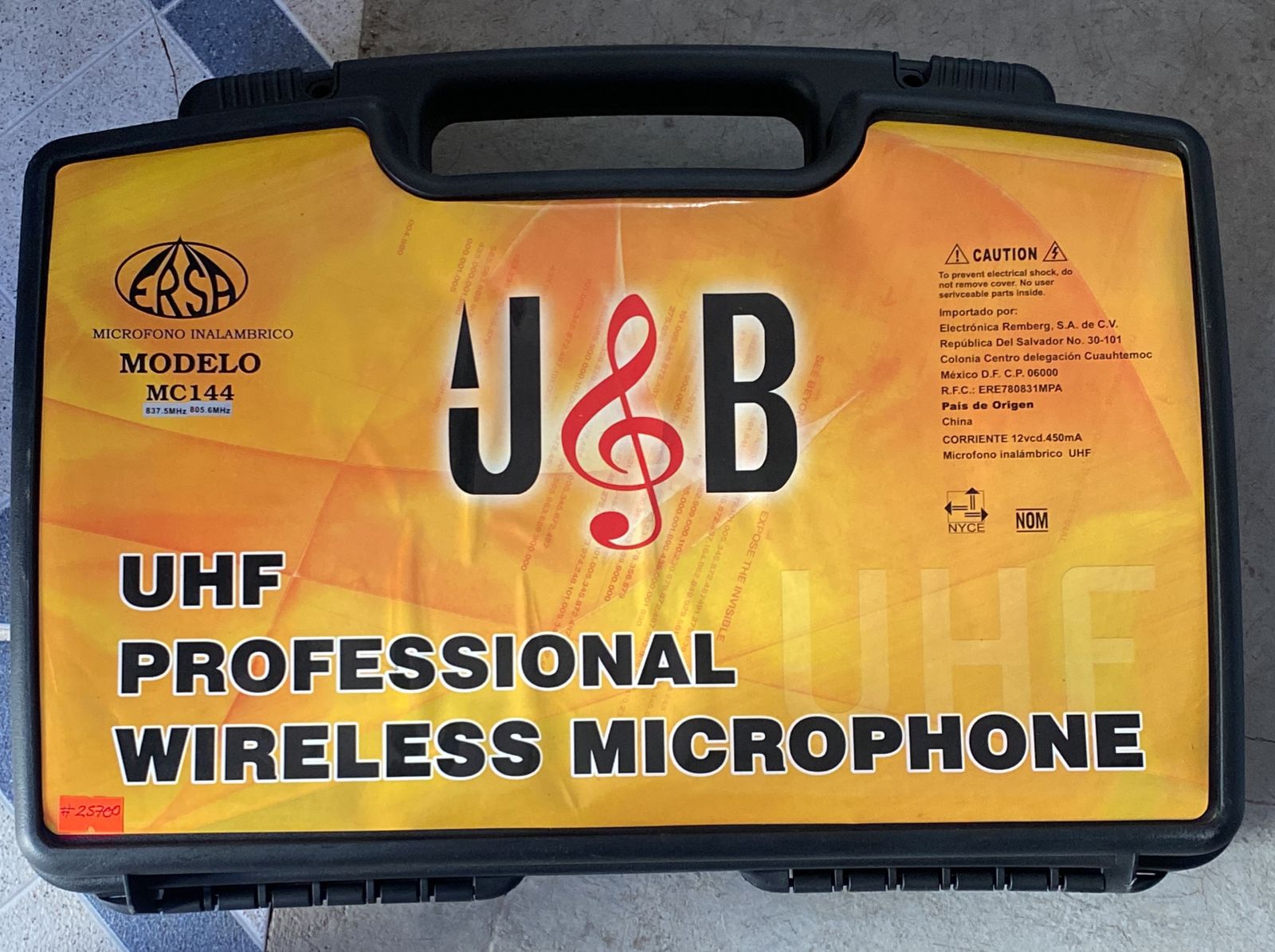 MICROFONO JyB INALAMBRICO MODELO MC144