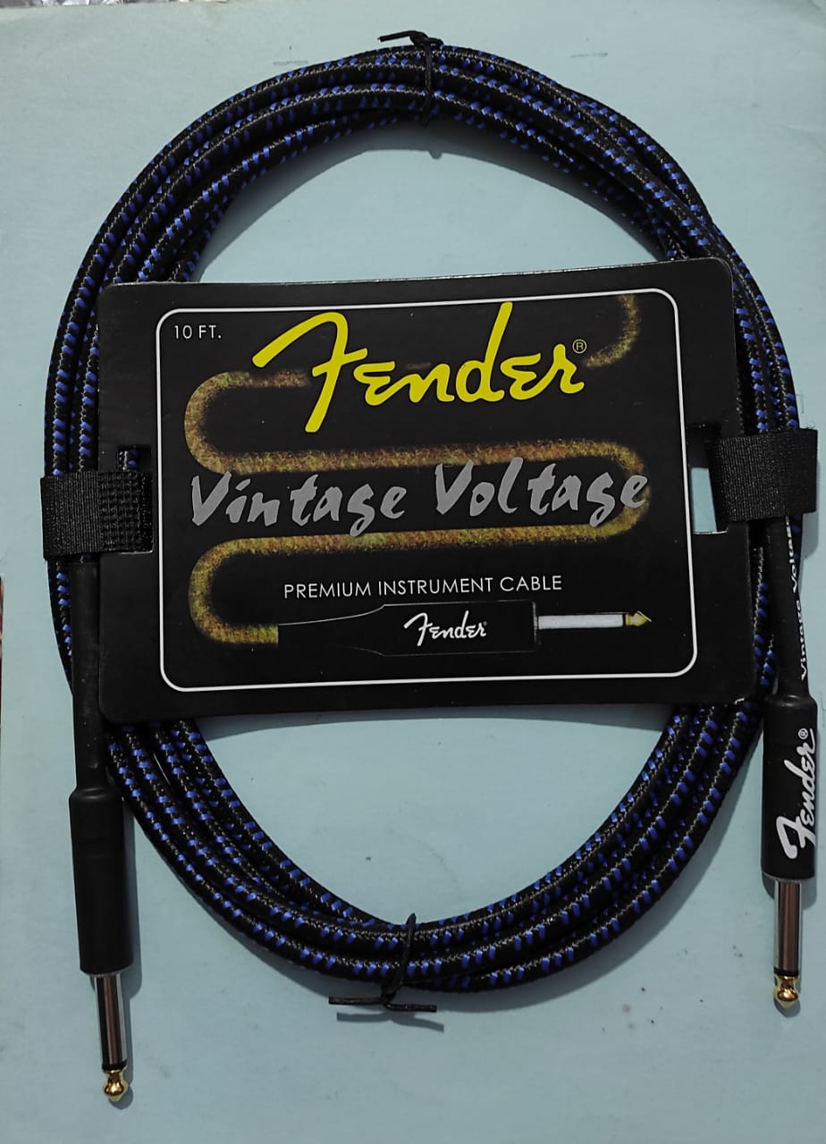 CABLE DE PLUG 6.3 A PLUG 6.3 PARA INSTRUMENTO AZUL/BLANCO 3M