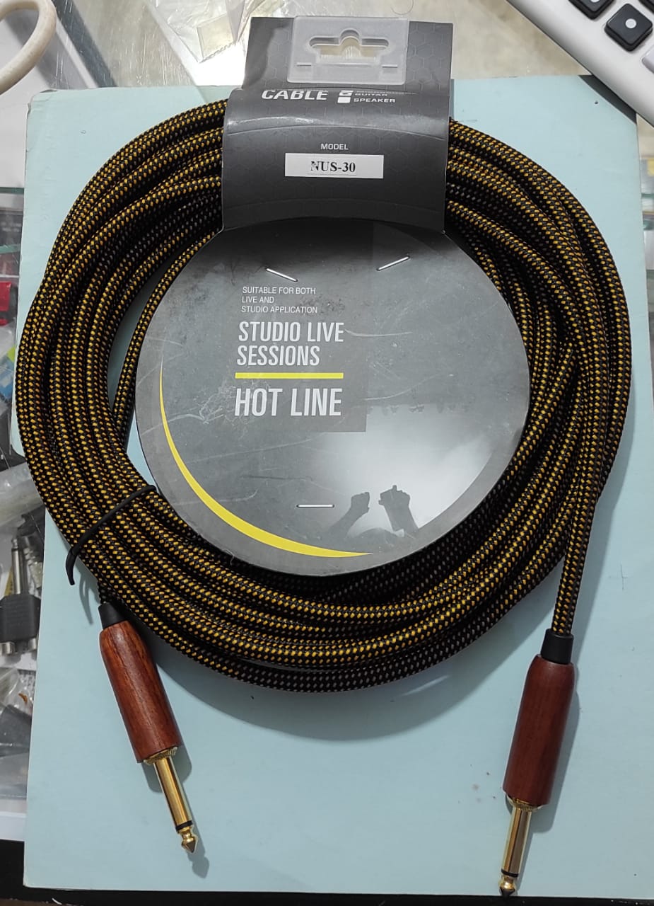 CABLE NUS PARA AUDIO DE PLUG 6.3 A PLUG 6.3 6M 