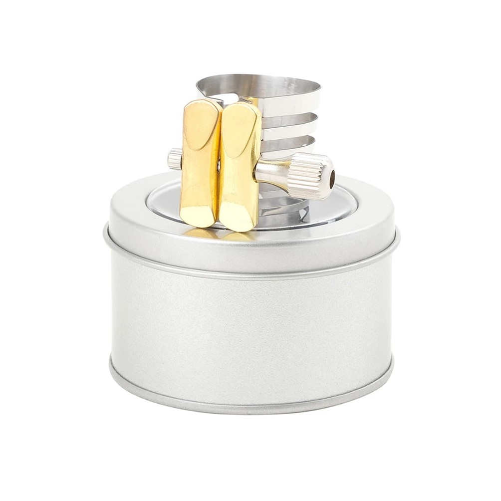 ABRAZADERA CROMADA DE METAL PARA SAX TENOR