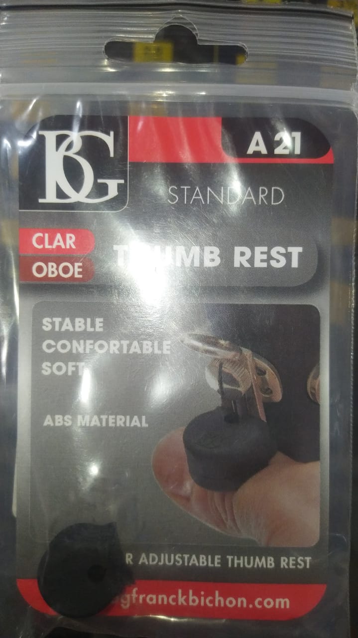 DESCANSA PULGAR PARA OBOE/ CLARINETE DE CAUCHO NEGRO