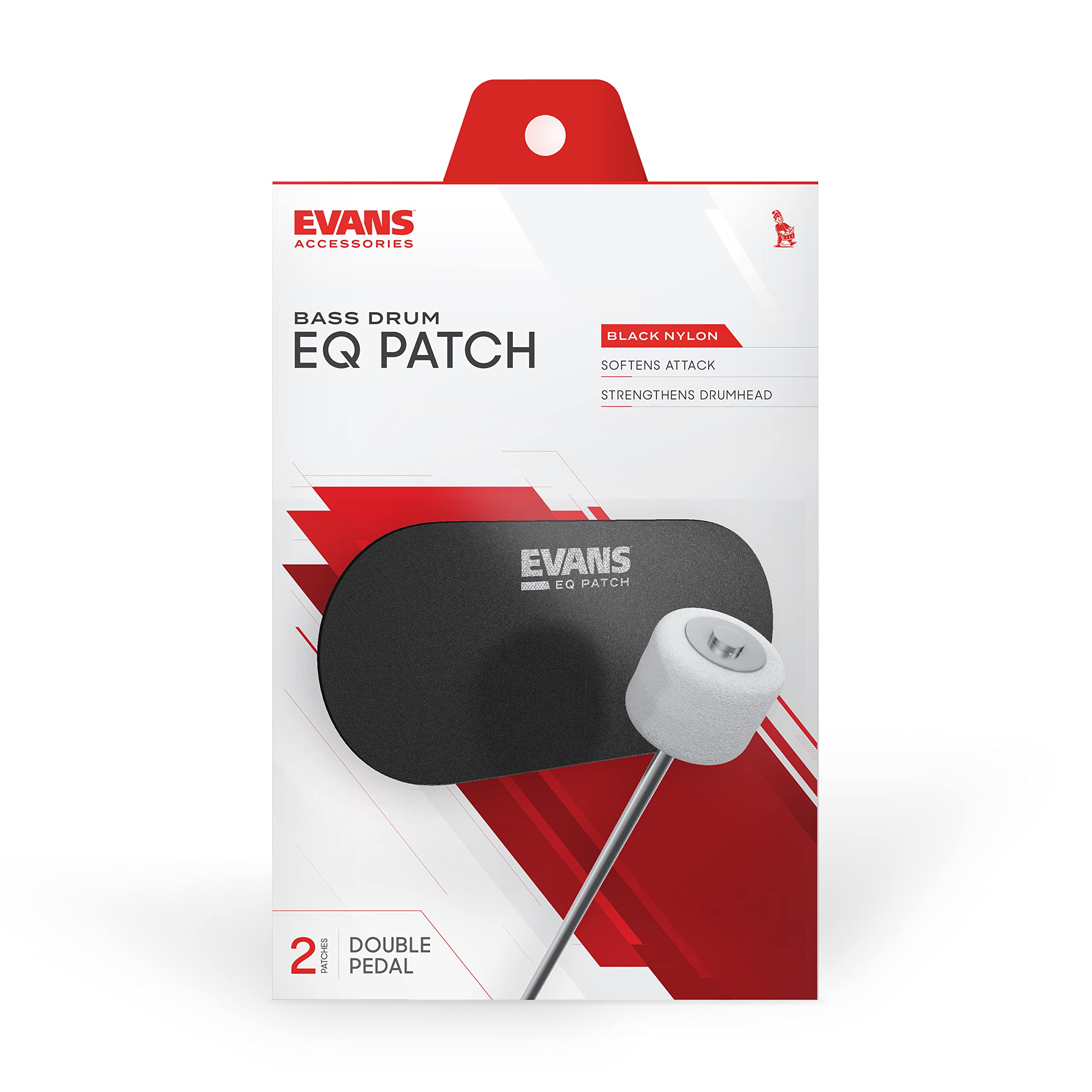 EVANS PARCHE DE DOBLE PEDAL NEGRO