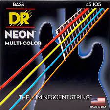 JUEGO DE CUERDA NEON MULTICOLOR PARA BAJO ELECTRICO 