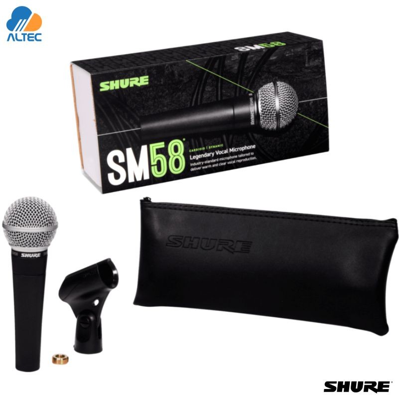 MICROFONO SHURE DINAMICO GRIS OSCURO SM58-LC