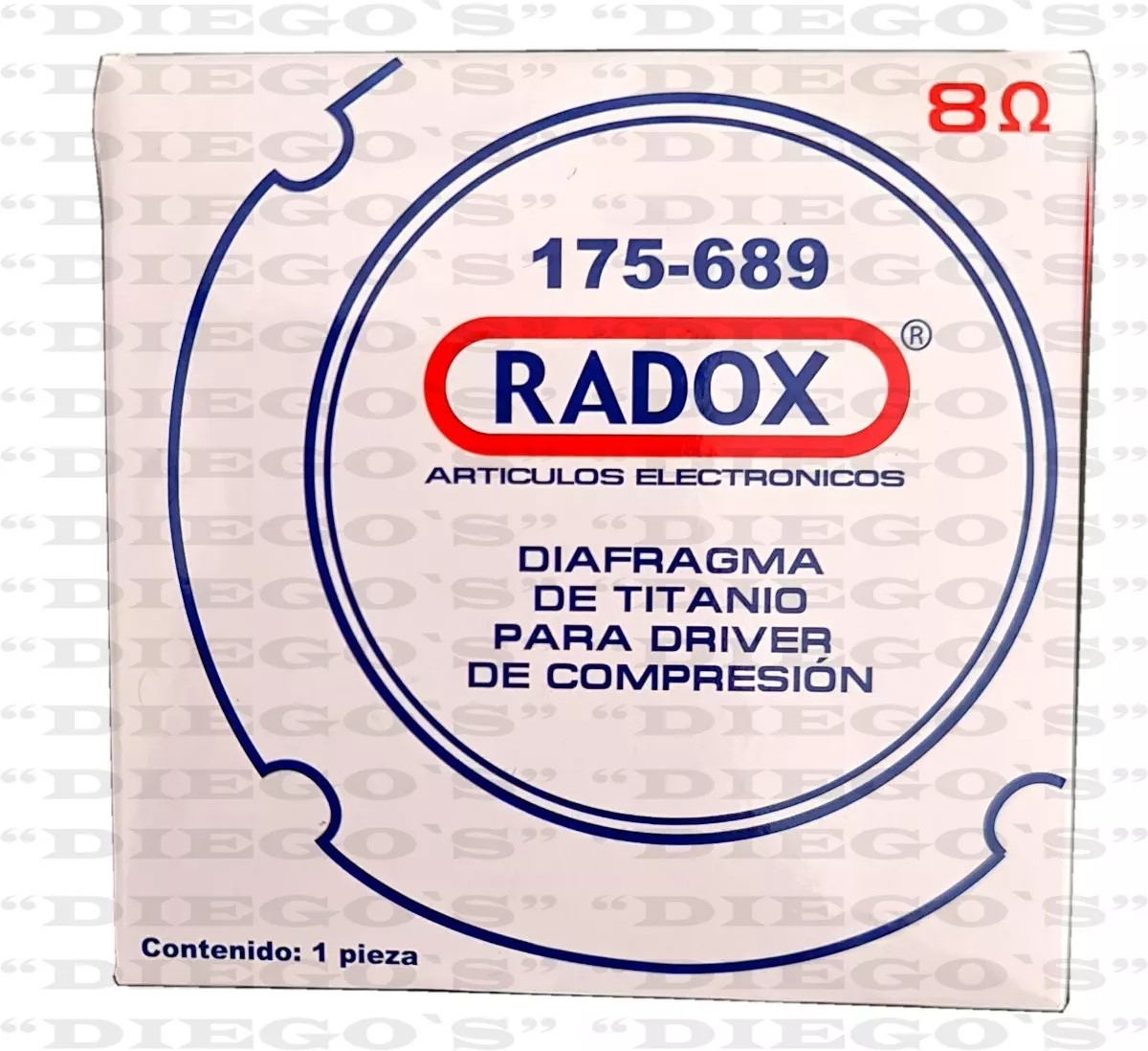 DIAFRAGMA RADOX DE TITANIO PARA DRIVER DE COMPRESION 175-689