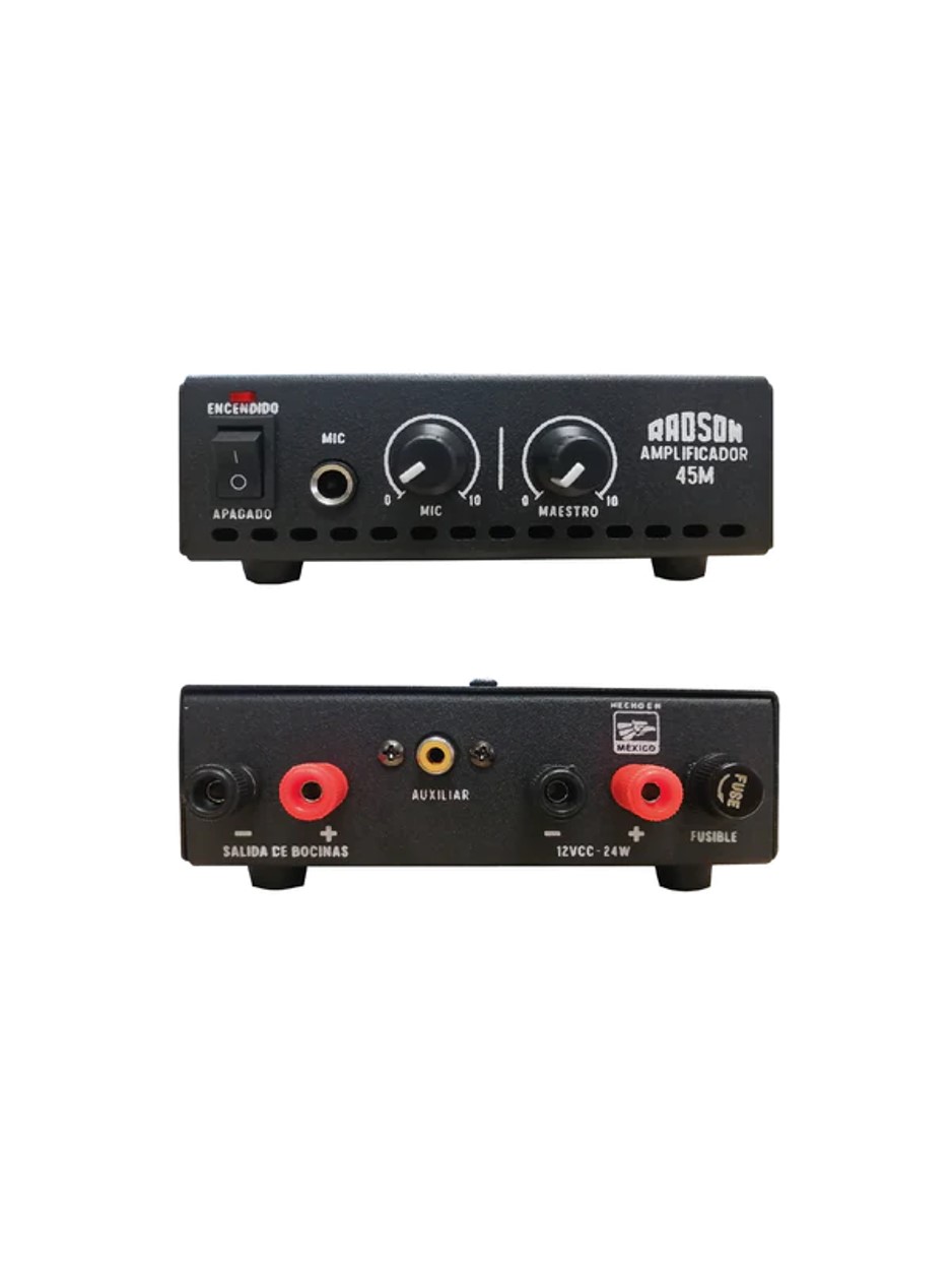 AMPLIFICADOR MEZCLADOR PARA MOTO CARRO RADSON 45M