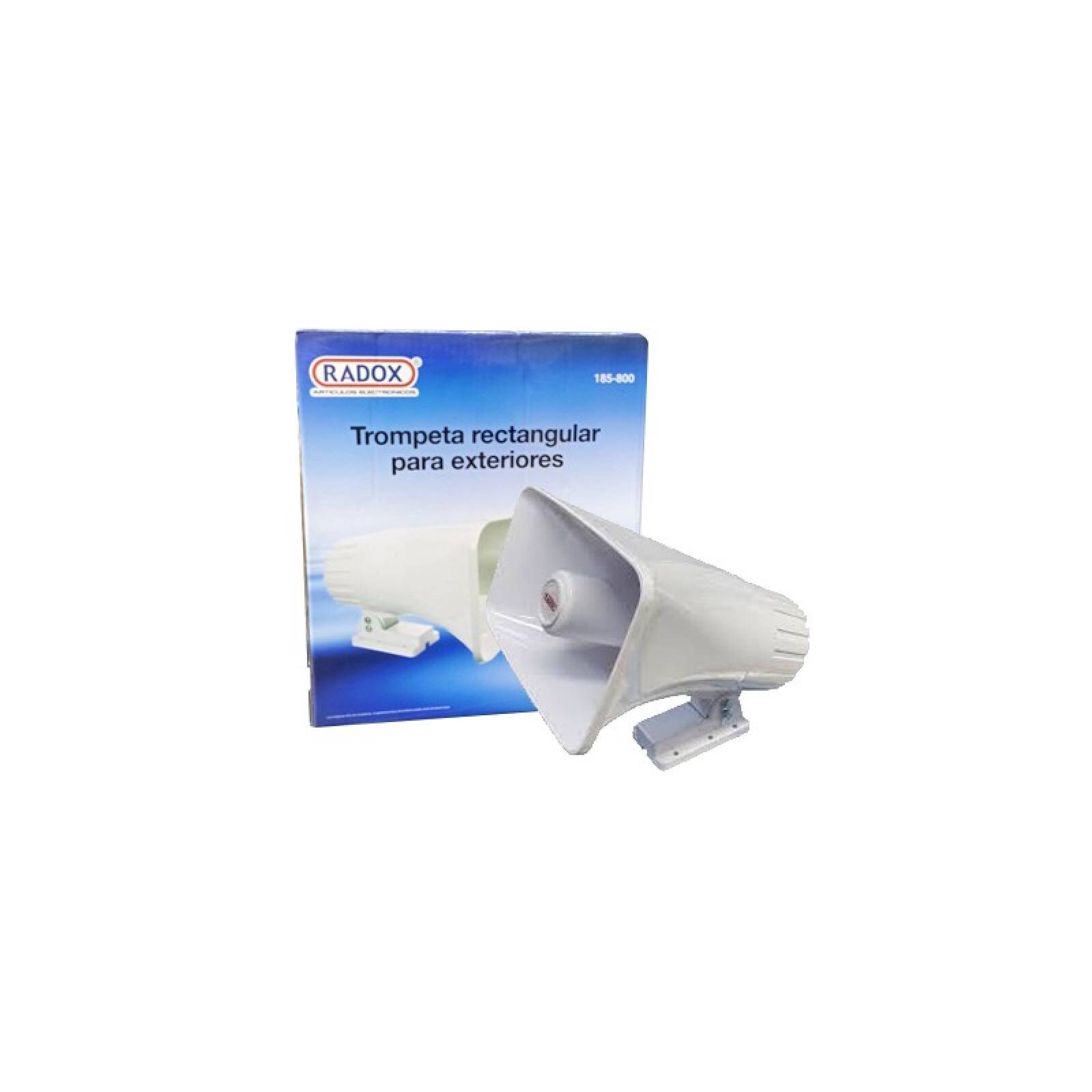 TROMPETA RECTANGULAR RADOX BLANCO PARA EXTERIORES