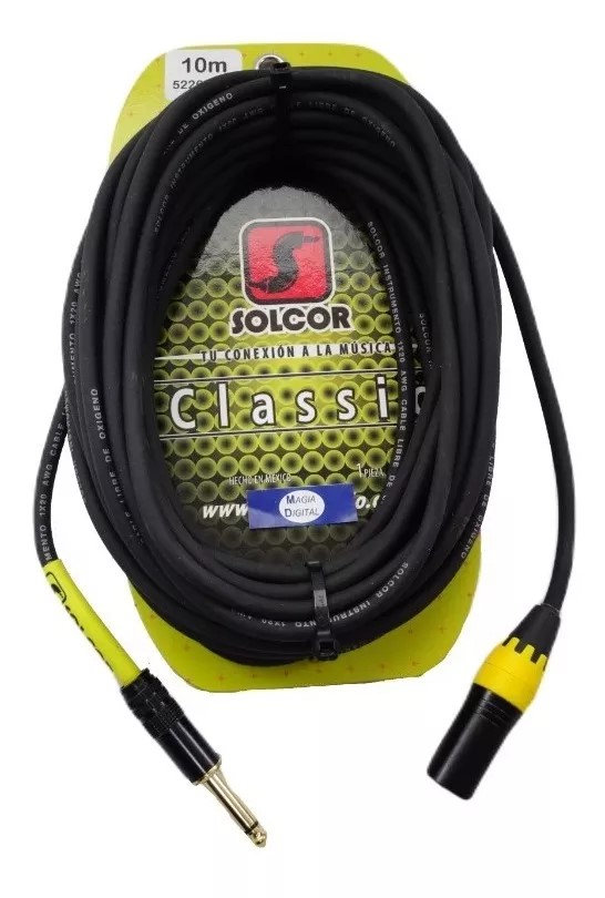 CABLE SOLCOR XLR-PLUG 6.3 10 METROS 
