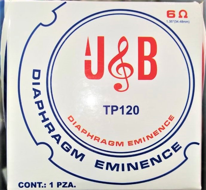 DIAFRAGMA 6 OHMS JB TP120 EMINENCE