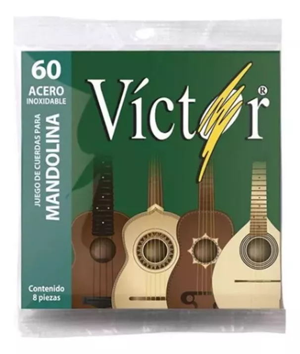 JUEGO DE CUERDAS PARA MANDOLINA  60 C0BRE PLATEADO 