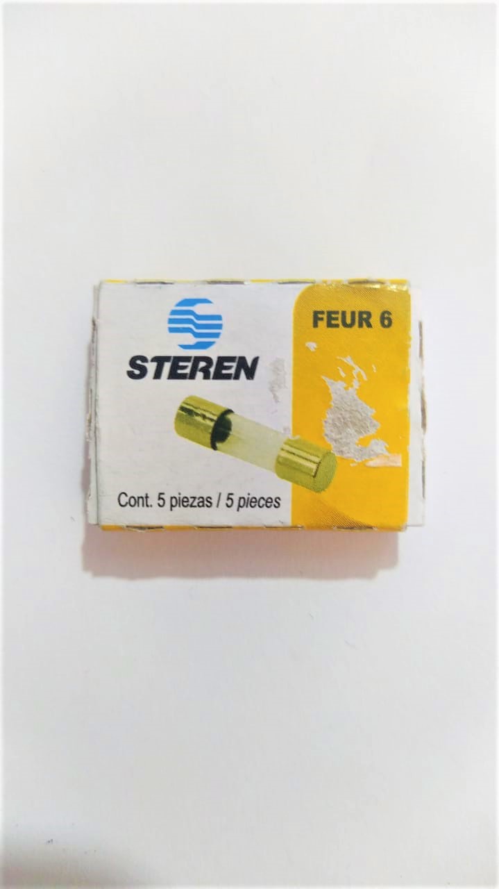 FUSIBLE VIDRIO METAL CHICO STEREN 6