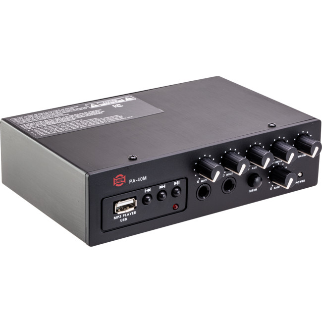 AMPLIFICADOR PARA TROMPETA DE 4 OHMS O MOTO PA-40M