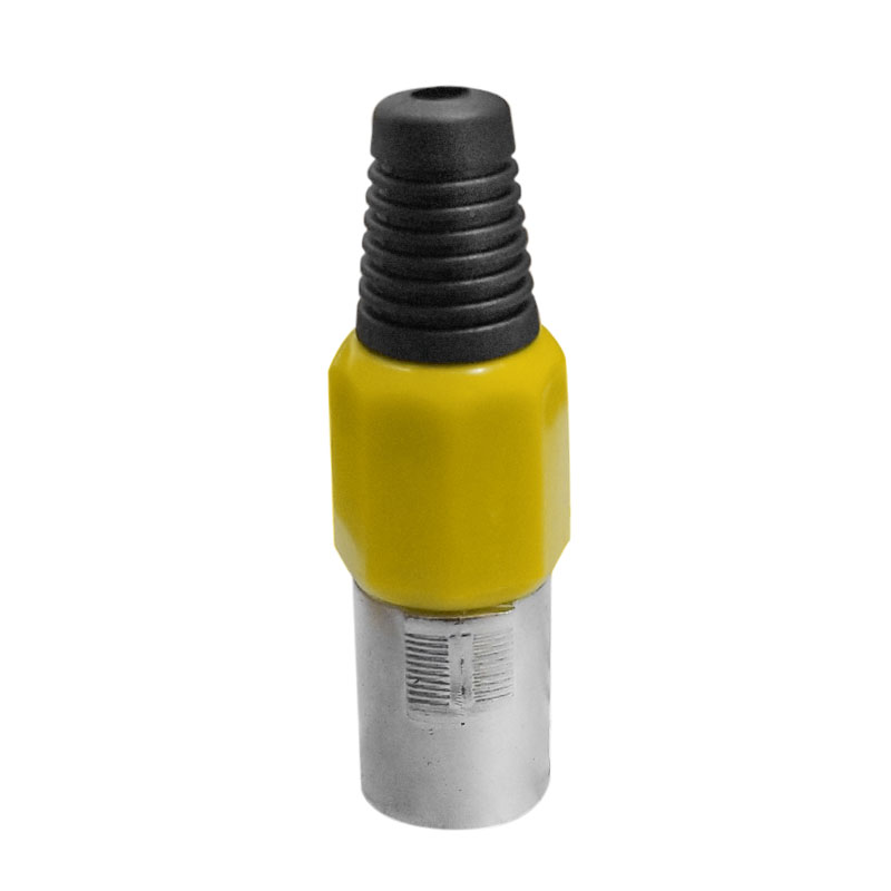 INSTALACION AUDIO MICROFONO MACHO AMARILLO METALICO