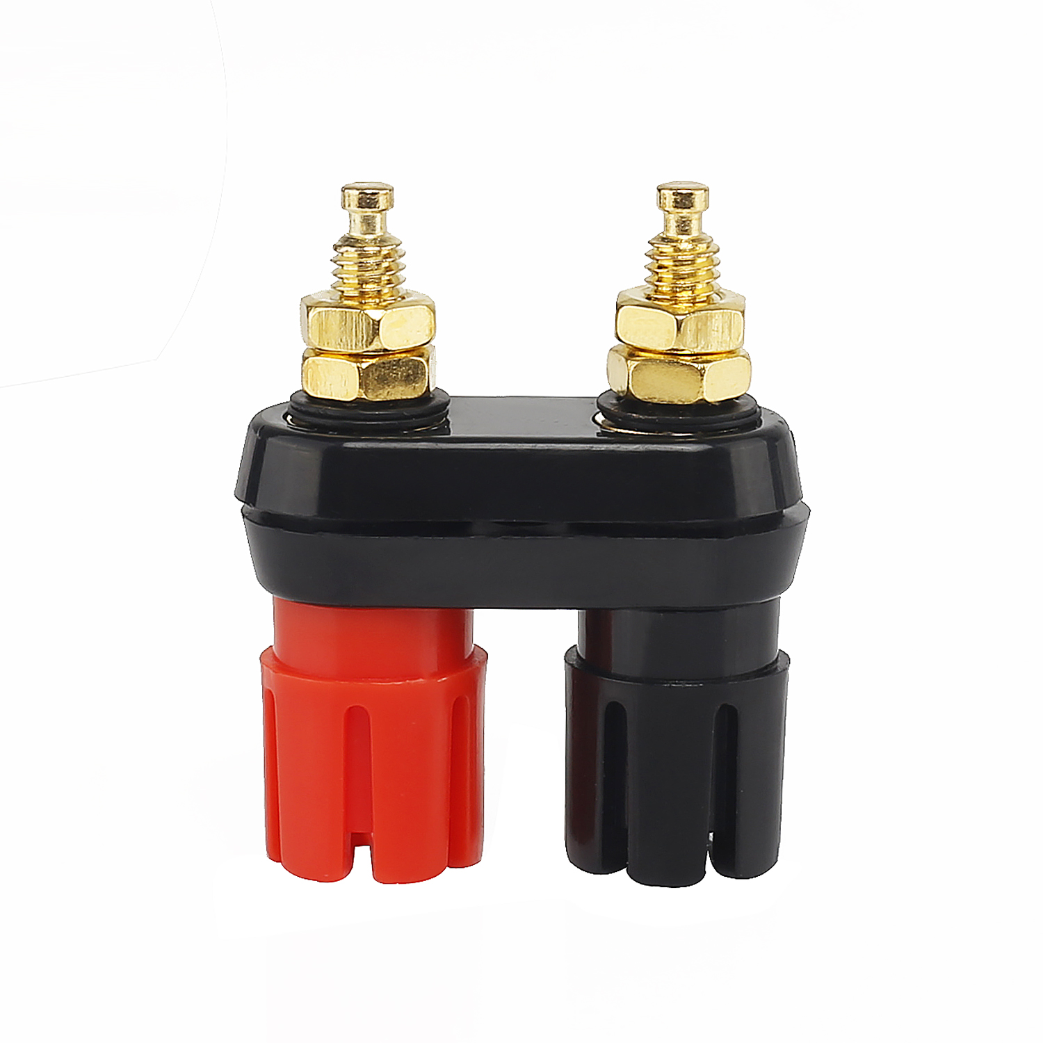 CONECTOR PARA AUDIO DOBLE BANANA PUNTA CORTO
