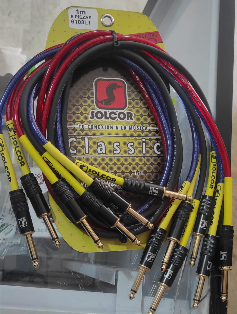 CABLE SOLCOR DE PLUG 6.3 A 6.3 1M 