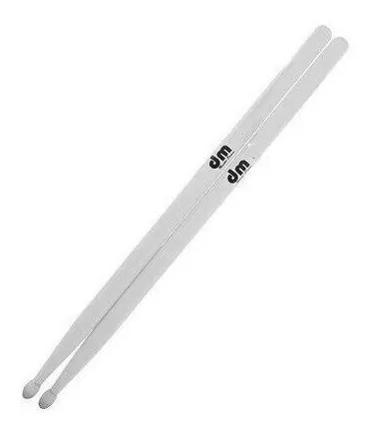 BAQUETA 5B BLANCO DM PUNTA NYLON PARA TAROLA