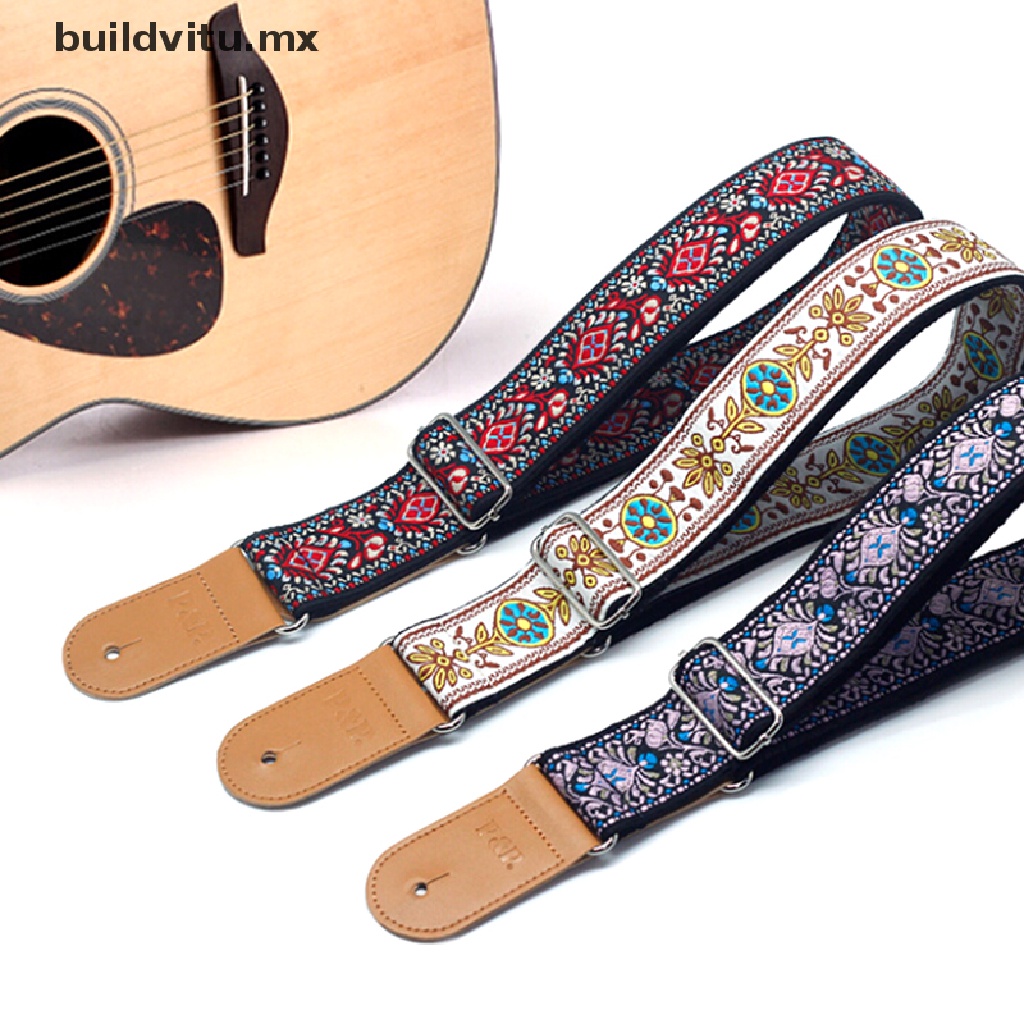 THALI CORREA DE GUITARRA BORDADA DE COLORES