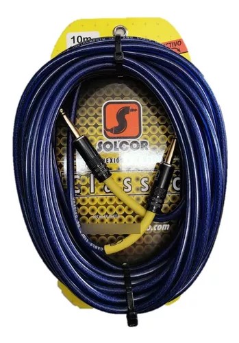 CABLE SOLCOR DE PLUG A PLUG 6 METROS AZUL
