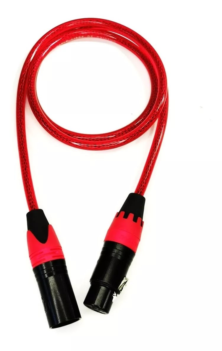 CABLE PARA MICROFONO CANON H A CANON M ROJO 6M